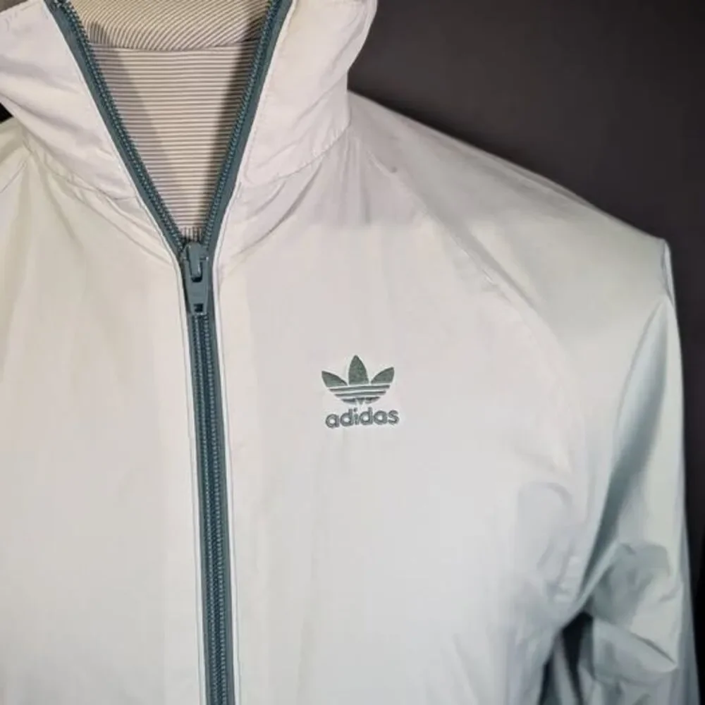 Men Adidas Jacket Adicolor 3-D Gradient Trifoil Prime Green Size Small Rare